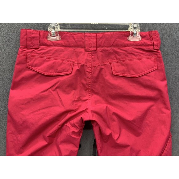 Slalom Womens Insulated Cargo Snow Pants Bright Rose Pink Medium Water Resistant - Picture 9 of 16